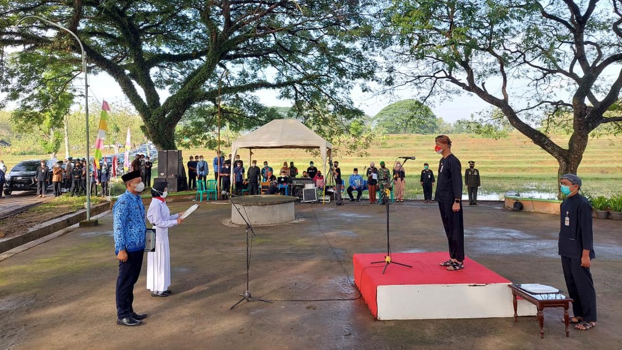Ganjar Upacara Hari Pahlawan di Desa Terpencil, Lokasinya Dekat dengan Makam Pejuang Asal Aceh
