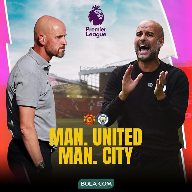 Premier League - Manchester United Vs Manchester City - Erik Ten Hag Vs Pep Guardiola