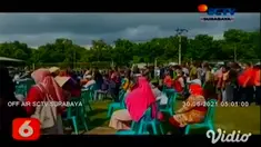 Ribuan warga antusias mengikuti antre vaksinasi massal, hingga nampak berkerumun di GOR Rangga Jaya dan Rumah Sakit Raden Koesma Tuban, Jawa Timur. Antusias mendapat suntikan vaksin Covid-19, membuat ribuan warga memadati lokasi dalam waktu bersamaan...