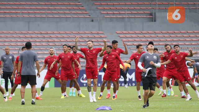 Latihan Timnas Indonesia di KLFA Stadium