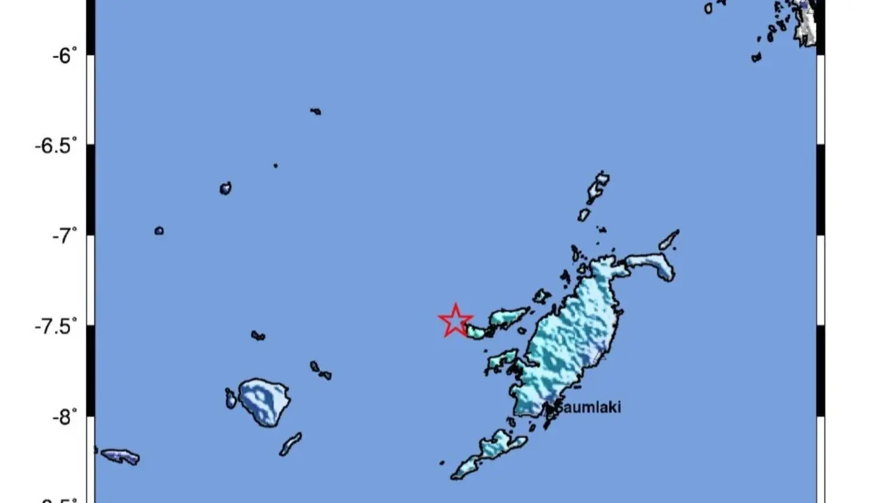 Titik Gempa di Maluku