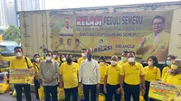 RELASI Airlangga menyalurkan dua ribu paket sembako untuk  korban Semeru. (Ist)