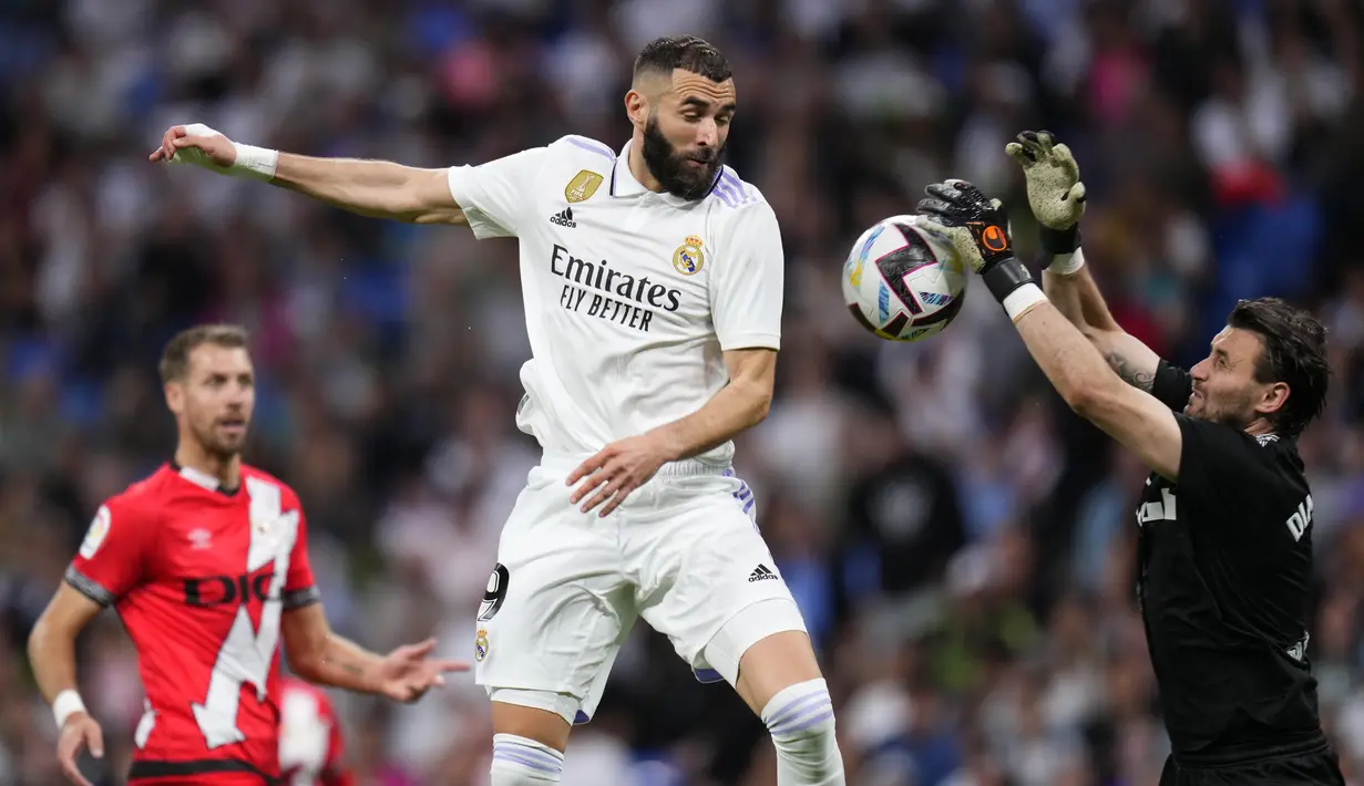 Real Madrid susah payah kalahkan Rayo Vallecano 2-1. (AP Photo/Manu Fernandez)