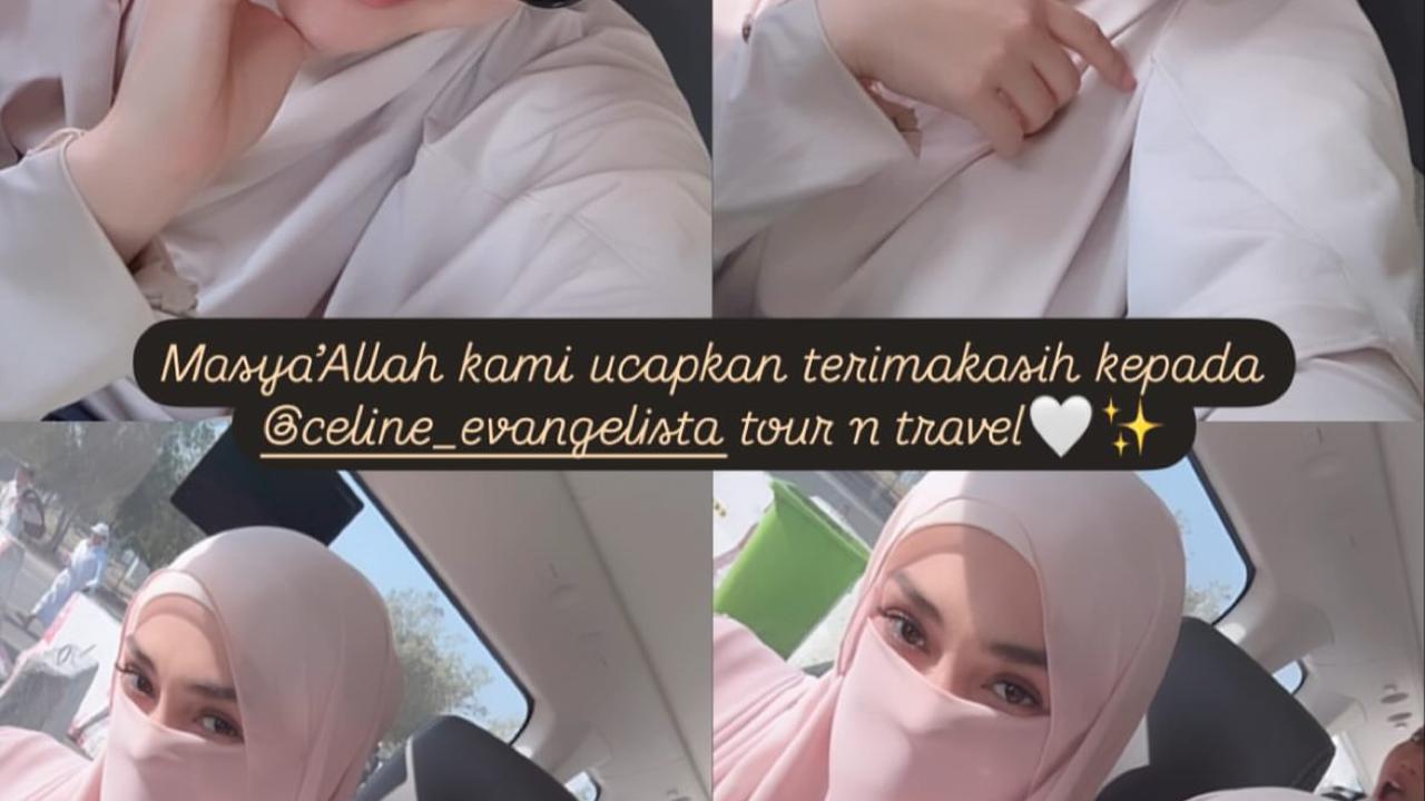 Celine Evangelista Pilih Tampil Bercadar saat Jalani Umrah Usai Mualaf, Dipuji Cantik bak Bidadari Surga