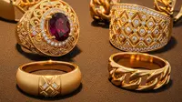 8 Model Cincin Emas Arab Saudi, Hadirkan Kesan Mewah dan Eksklusif
