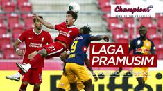 Mini match RB Salzburg vs Liverpool yang ditayangkan Champions TV pada Selasa (25/8/2020) malam hari WIB.