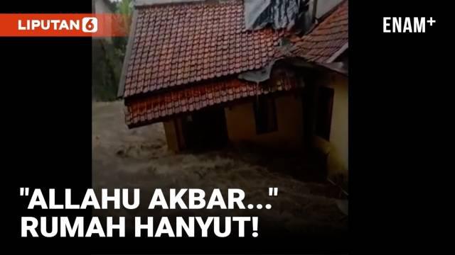 Hujan deras yang terus mengguyur daerah Bogor Jawa Barat hari Rabu (12/10) memicu sejumlah musibah banjir dan longsor. Air sungai meluap hingga menyeret bangunan rumah warga di kampung Cibalagung Kota Bogor.