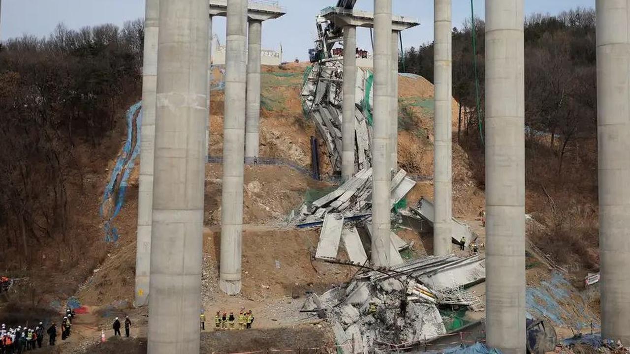 Jembatan di Lokasi Pembangunan Jalan Tol di Korsel Tiba-Tiba Ambruk, Dua Orang Tewas