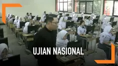 Ujian Nasional Berbasis Komputer atau UNBK tingkat SMK sedang digelar di Jawa Barat. Gubernur Jawa Barat, Ridwan Kamil menyatakan pelaksanaan UNBK berlangsung dengan baik. Ia miliki sejumlah solusi hadapi kendala yang terjadi.