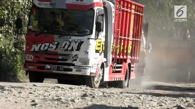 VIDEO: Merapi Waspada, Jalur Evakuasi Pengungsi Rusak Parah