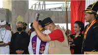 Bupati Banyumas Achmad Husein dalam acara peresmian Menara Teratai (Facebook.com/ Ir Achmad Husein)