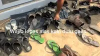 Pembeli di minimarket di IKN terekam melepas alas kaki. (dok. tangkapan layar video TikTok @ammoeyy/https://www.tiktok.com/@ammoeyy/video/7404483684453158187)