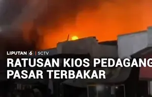 Ratusan Kios Pedagang di Pemalang Ludes Terbakar