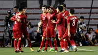 Timnas Vietnam U-22 bakal menantang Timnas Indonesia U-22 di final SEA Games 2019. (Bola.com/Muhammad Iqbal Icshan)