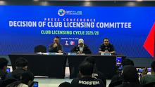 Konferensi pers keputusan Club Licensing Comitte I.League 2025/2026 di kantor I.League, Jakarta, Rabu (13/5/2026). (Bola.com/Hery Kurniawan).