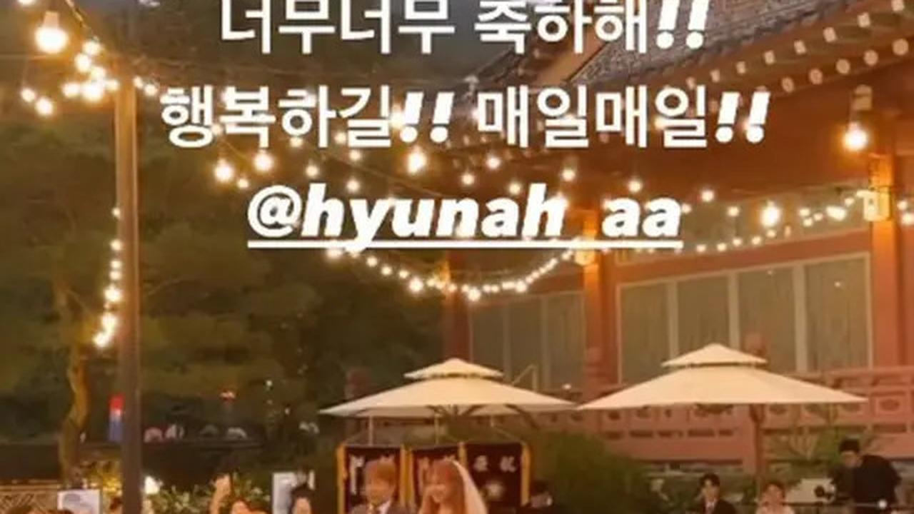 6 Potret Pernikahan HyunA dan Yong Jun Hyung, Senyumnya Merekah Saat Bertukar Janji Setia