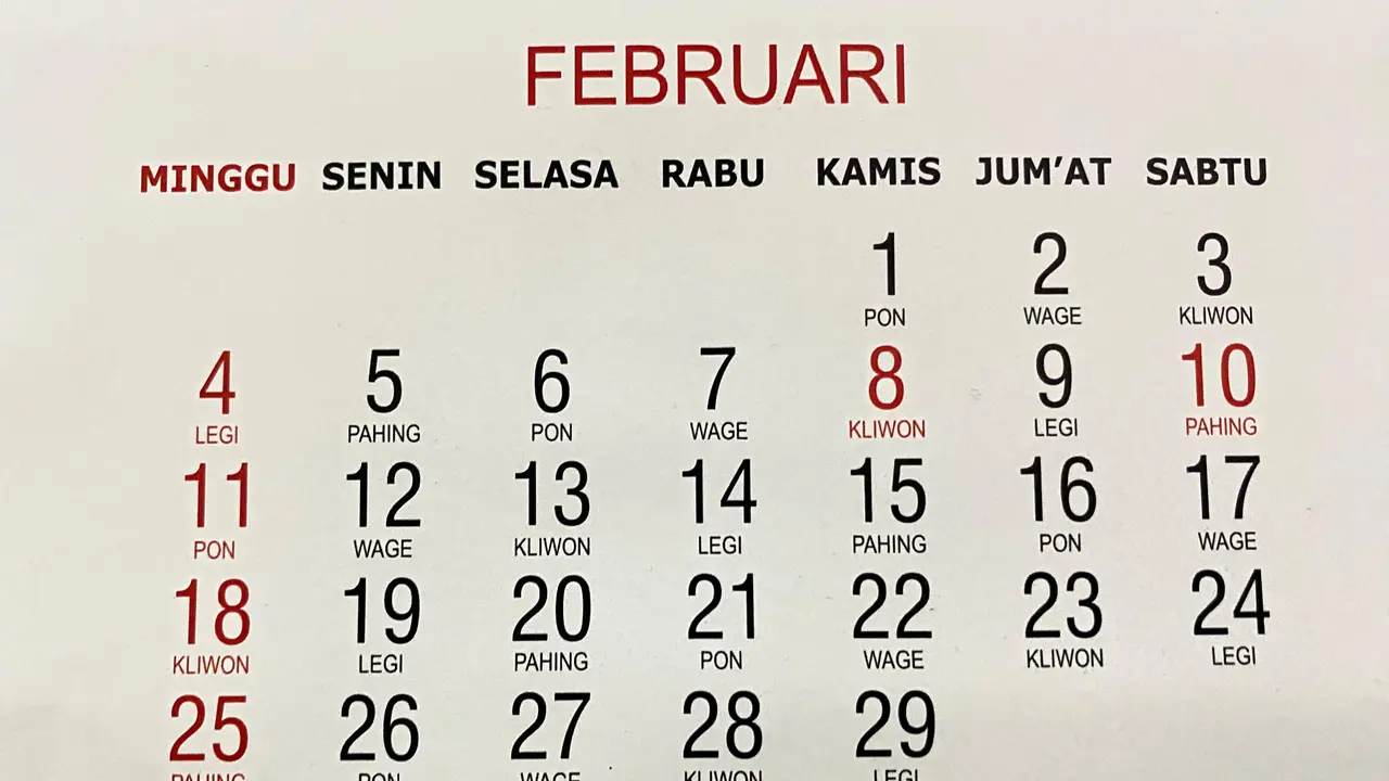 Kalender tahun kabisat yang Tahun tepat pada hari ini, Kamis (29/2/2024). Kabisat terakhir kita lewati pada 2020 saat pandemi Covid-19 tengah melanda seluruh dunia.