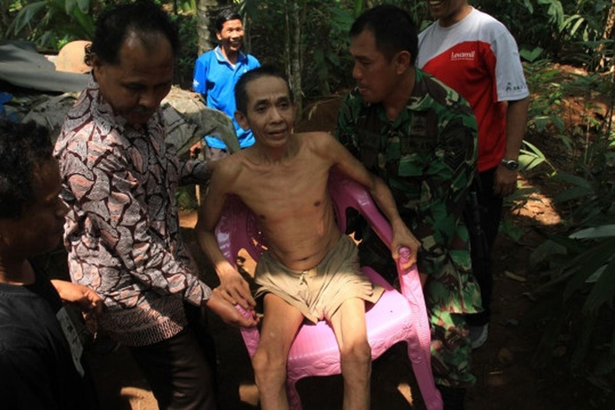 Setelah 24 tahun dipasung, pria suka ngamuk di Banyumas dibebaskan