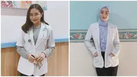 Potret Artis Berperan Sebagai Dokter. (Sumber: Instagram/prillylatuconsina96 dan Instagram/dindahw)