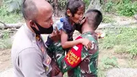 Tasya Manopo, bocah perempuan berumur 9 tahun yang hilang di Gunung Poga, Kecamatan Suwawa Selatan, Kabupaten Bone Bolango akhirnya ditemukan. (Arfandi Ibrahim/Liputan6.com)
