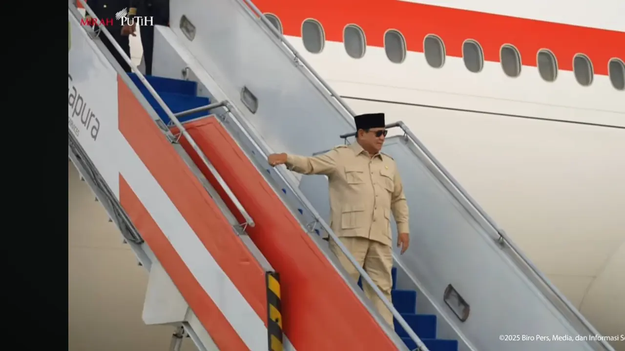 prabowo tiba di Indonesia