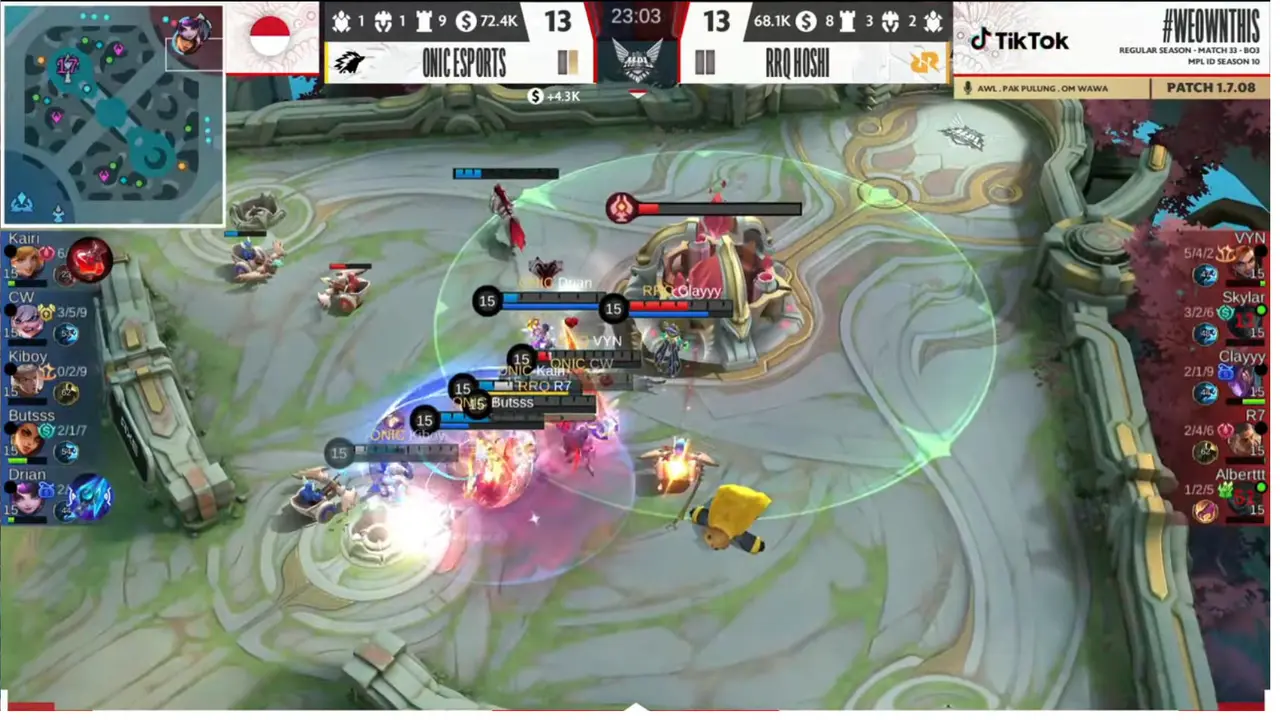 Hasil MPL ID S10 RRQ Hoshi vs Onic Esports