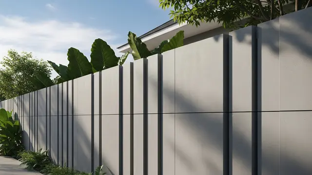 Model Pagar Beton Tinggi untuk Privasi Maksimal
