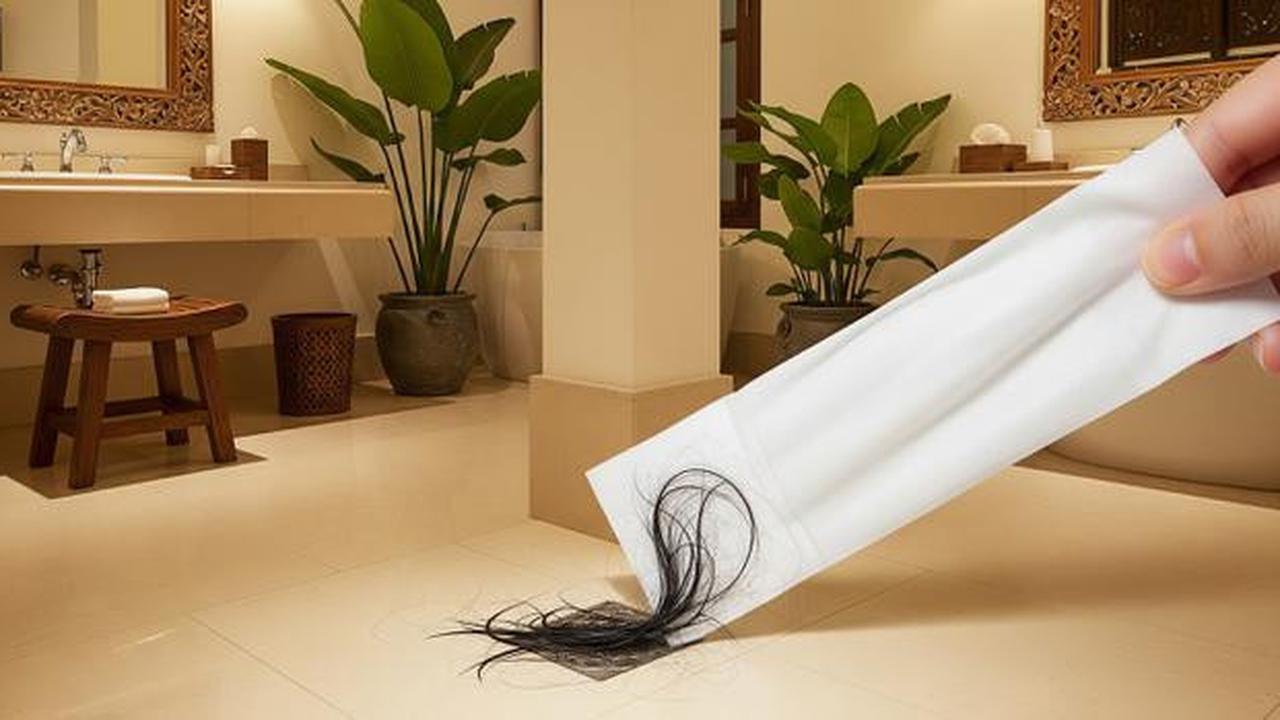 Cara Membersihkan Rambut Rontok di Kamar Mandi Tanpa Harus Menyentuhnya