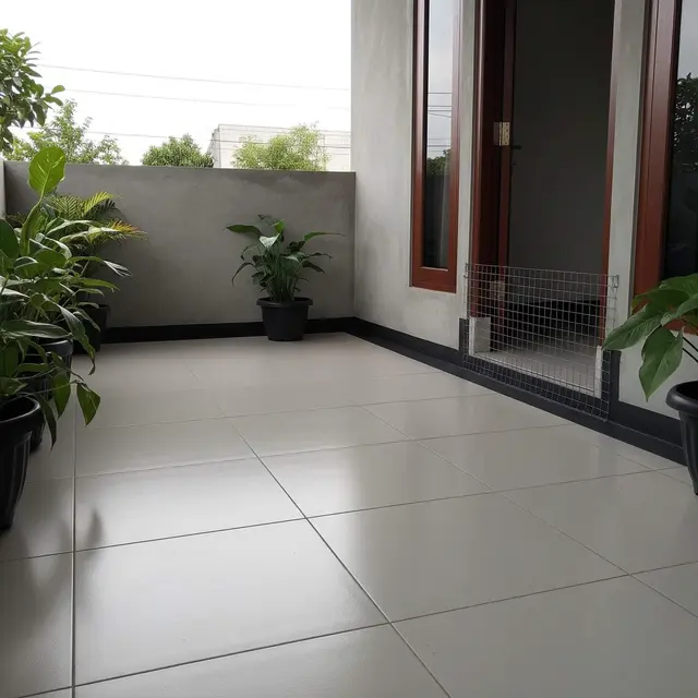 Model Teras Rumah dengan Sistem Pencegah Ular