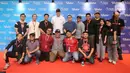 Dalam acara ini, Mantan pesepak bola berusia 59 tahun menjawab pertanyaan penggemar sekaligus berfoto dengan perwakilan komunitas. (Liputan6.com/Faizal Fanani)