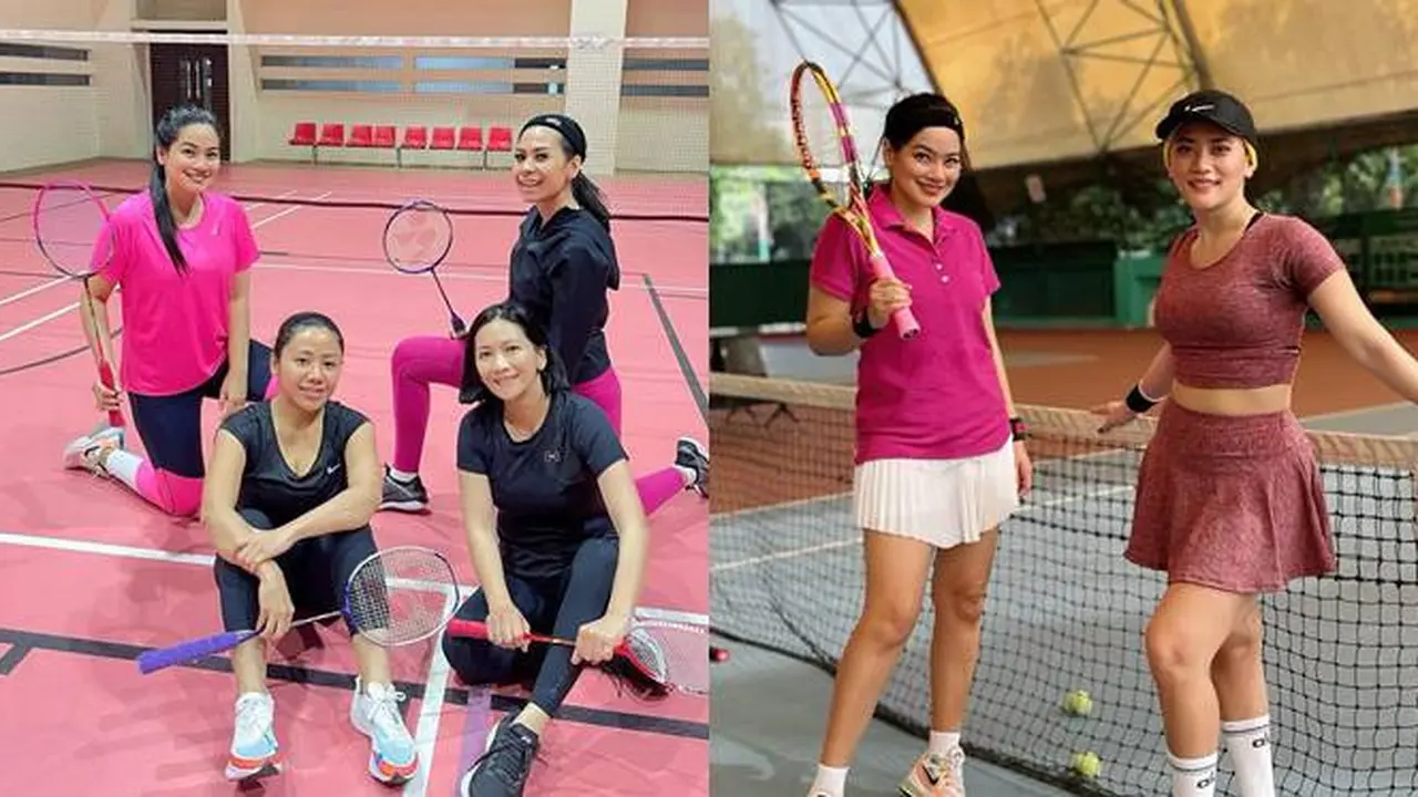 Ketagihan Olahraga, Ini 7 Potret Seru Titi Kamal Main Tenis Hingga Zumba