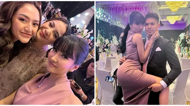 Punya Banyak Sahabat, Ini 7 Potret Artis Hadiri Pernikahan Kiky Saputri dan M Khairi