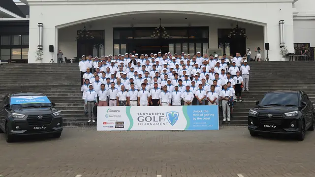 PT Suryacipta Swadaya, pengembang Subang Smartpolitan menggelar “Suryacipta Golf Tournament” pada 17 Juni 2023 di Sedayu Indo Golf, Jakarta dengan tema “Unlock the Thrill of Golfing by the Coast”. (Dok SSIA)