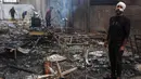 Sejak kesepakatan gencatan senjata berakhir pada 18 Maret 2025, Israel kembali meluncurkan serangan udara di wilayah Gaza. Hingga saat ini jumlah korban tewas tercata sudah lebih dari 1.600 orang, dan ratusan ribu lainnya kembali mengungsi. (Omar AL-QATTAA/AFP)