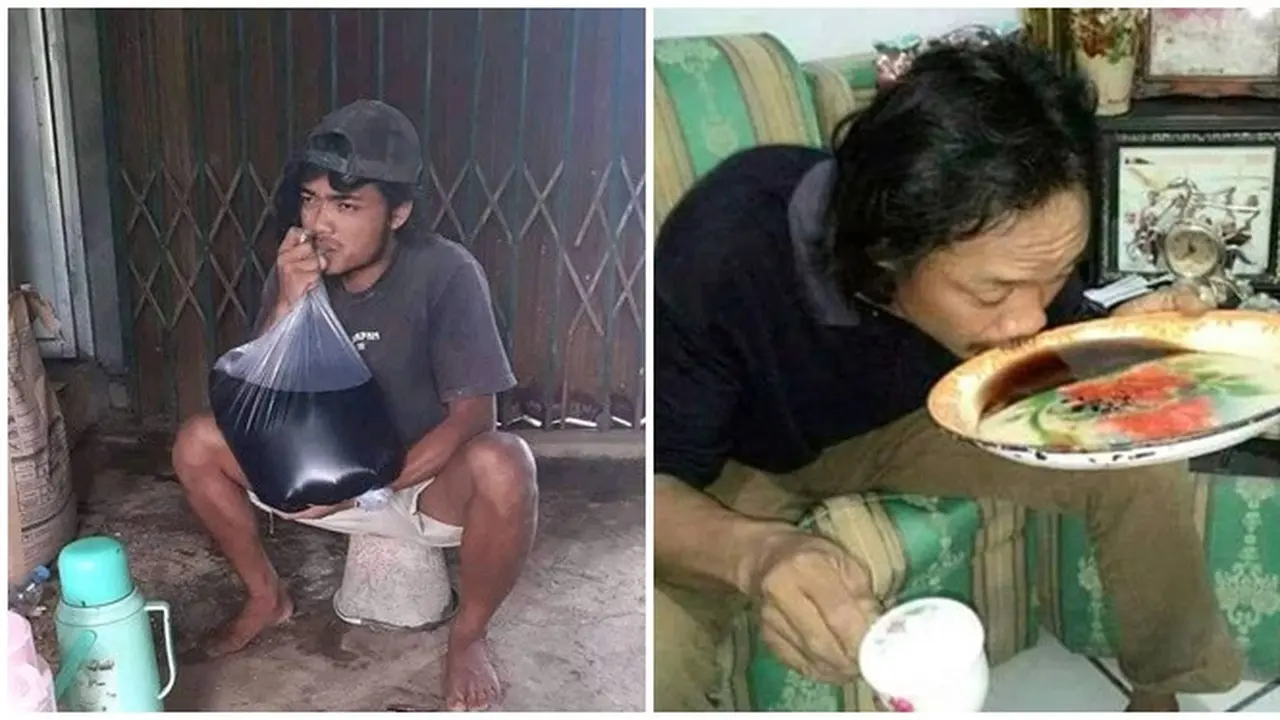 6 Potret Aksi Nyeleneh Orang Minum Kopi Ini Bikin Tepuk Jidat