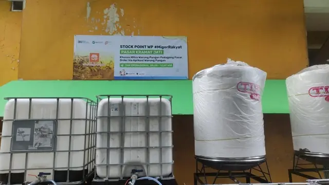 ID FOOD sediakan pom minyak goreng curah atau stock point di 24 pasar tradisional di Jabodetabek. (Dok Holding BUMN Pangan)