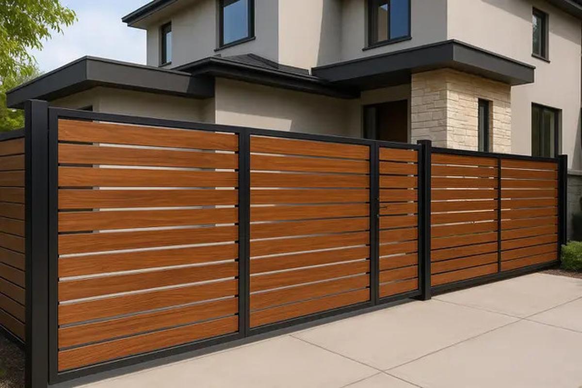 7 Trik Bikin Rumah Sederhana Terlihat Elegan dengan Pagar Kayu Minimalis, Inspirasi Desain yang Hangat dan Modern