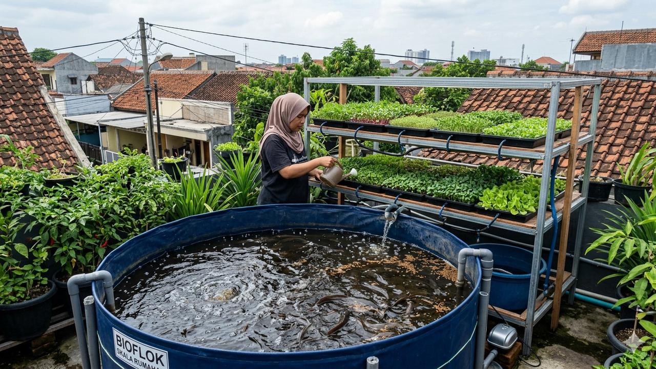 Ide Usaha Ternak Ikan Lele dan Sayur Mini di Urban Garden