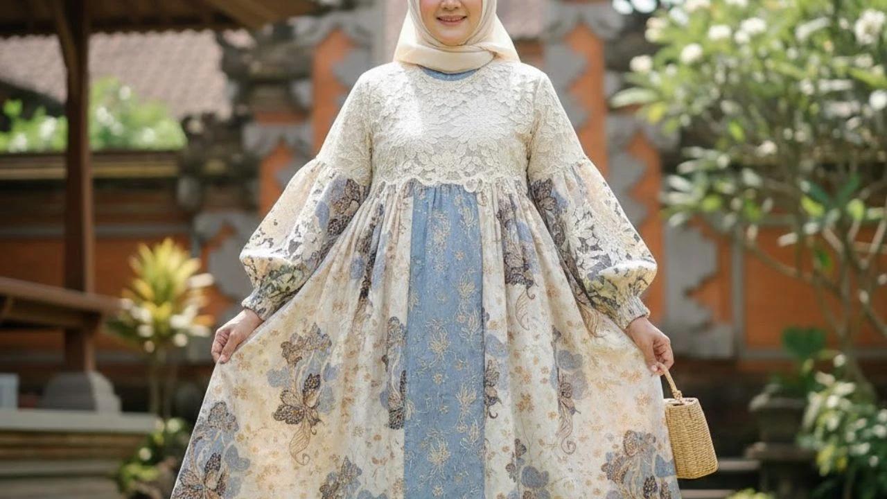 10 Pilihan Gamis Batik Brokat Warna Netral yang Elegan untuk Berbagai Acara, Inspirasi 2026