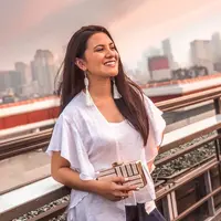 Marsha Aruan main film bareng Raffi Ahmad. (Deki Prayoga/Fimela.com)