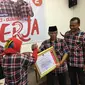 Deklarasi Forum Honorer Kategori 2 Indonesia (FHK2I) se-DKI Jakarta untuk Ahok-Djarot di DPP PDIP, Jalan Diponegoro, Jakpus, Jumat (14/4/2017). (Liputan6.com/Taufiqurrohman)