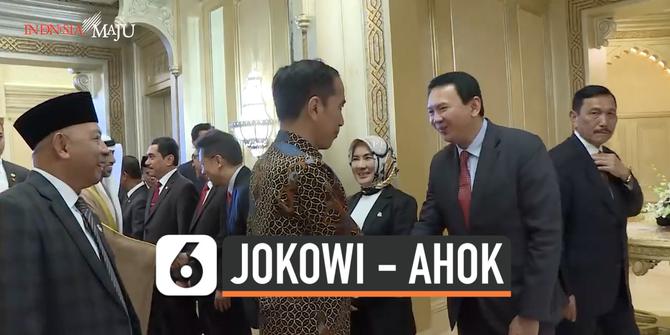 VIDEO: Momen Jokowi Salaman dengan Ahok di Abu Dhabi