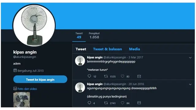 Nama Akun Twitter Ini Kocak Banget Isinya Bikin Senyum-senyum Sendiri