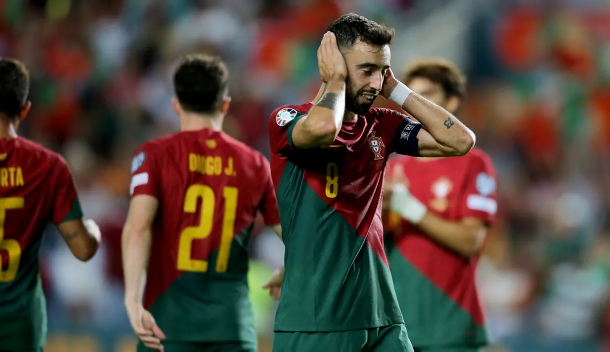 Portugal nyaris tak memberikan kesempatan Luksemburg mengembangkan permainan. (AP Photo/Joao Matos)