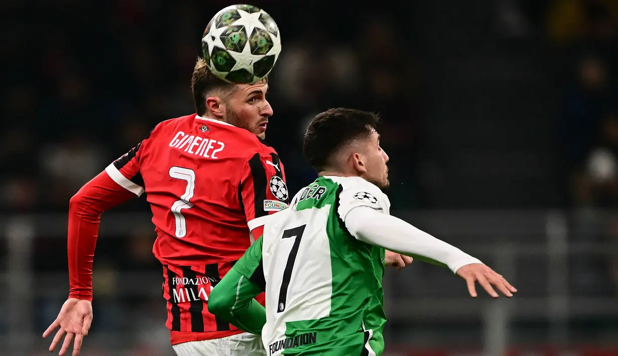 Sebelumnya, pada leg pertama play-off fase gugur Liga Champions 2024/2025, tim racikan pelatih Sergio Conceicao kalah 0-1. (Marco BERTORELLO/AFP)