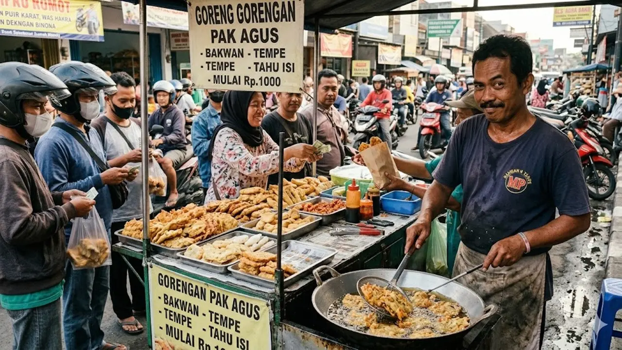 Penjual gorengan