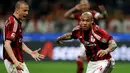 Dengan hasil imbang 1-1 ini, Milan tetap berada di posisi delapan klasemen sementara  Serie A dengan nilai 42. Mereka tercecer tujuh poin dari Sampdoria yang berada di tangga keenam. (AP/Luca Bruno)