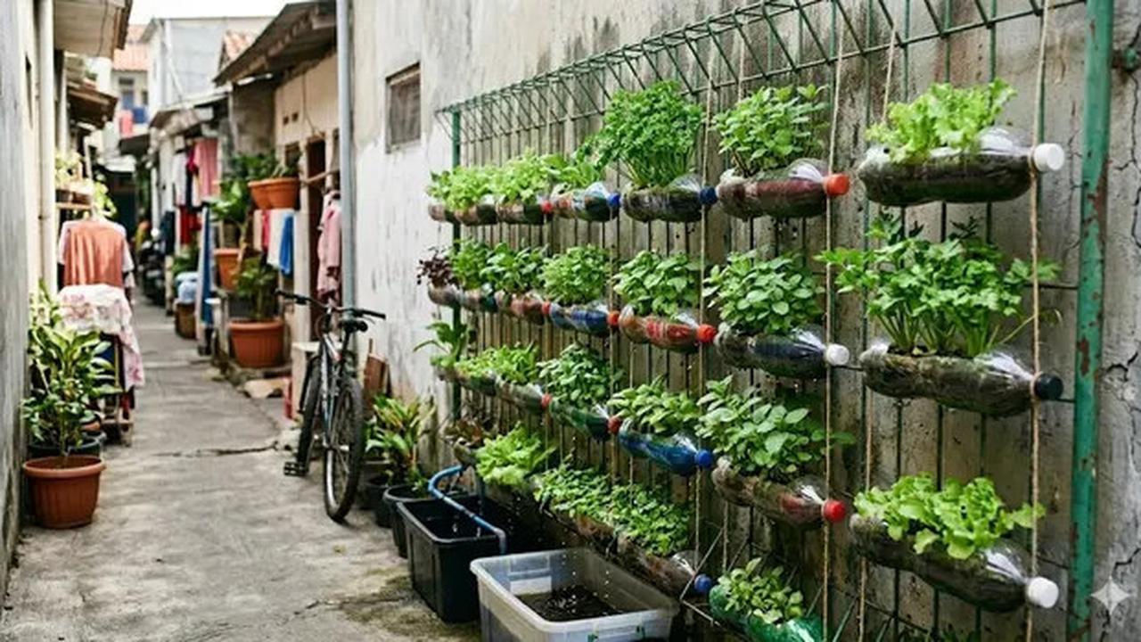 7 Inspirasi Kebun Mini Hidroponik untuk Rumah di Gang Sempit, Hijaukan Lahan Terbatas
