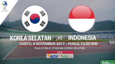 Jadwal Siaran Langsung Timnas Indonesia U 19 Vs Korea Selatan Indonesia Bola Com