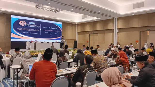 Pertemuan Muktamar Da’i Internasional dengan tema “Peran Dakwah Islam dalam Menciptakan Perdamaian dan Mengembangkan Peradaban” yang diadakan oleh Jakarta Islamic Centre (JIC) di Jakarta, 12-13 Desember 2023. (Dok: JIC)